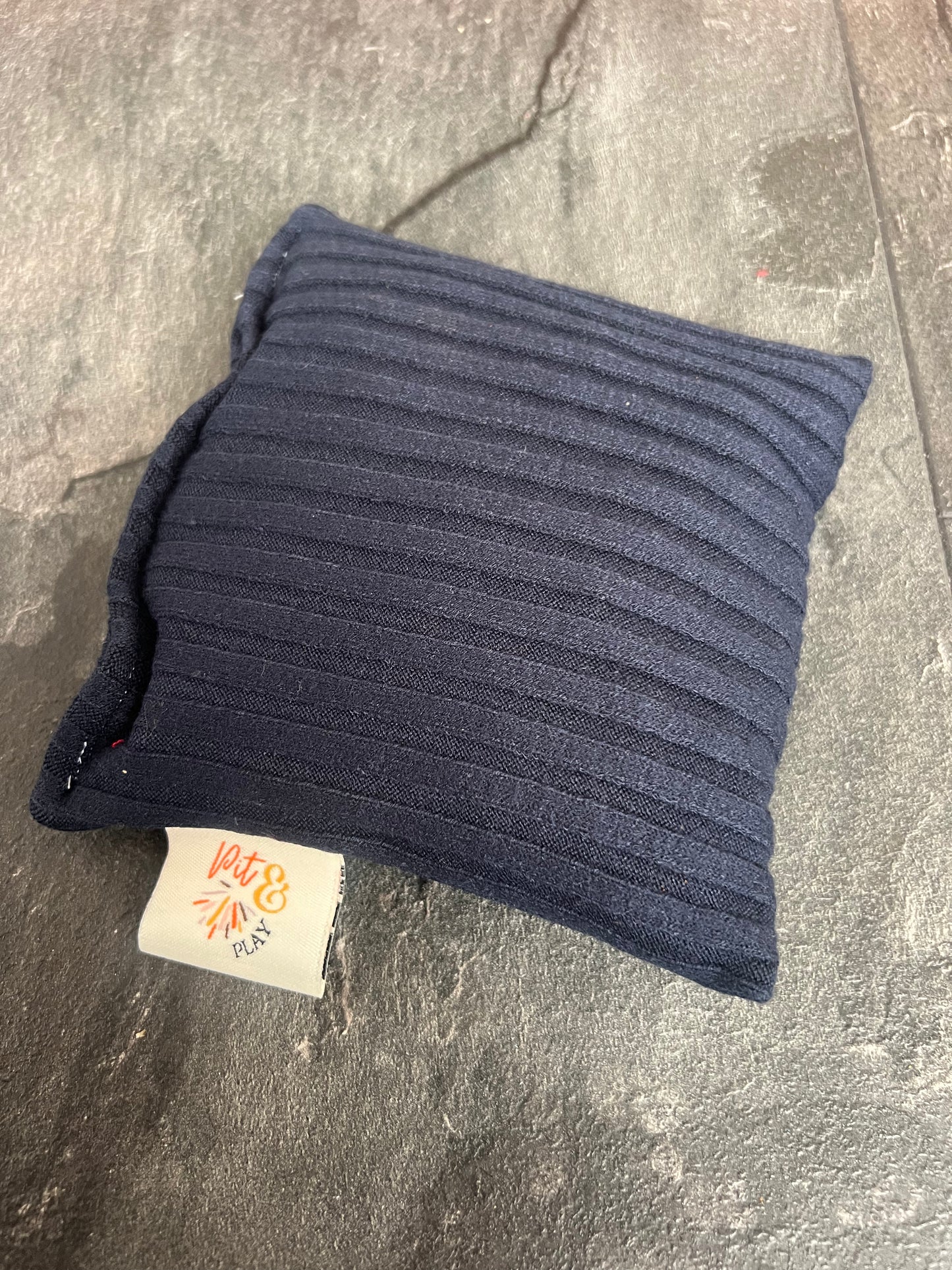 Donker blauw rib pittenzakje