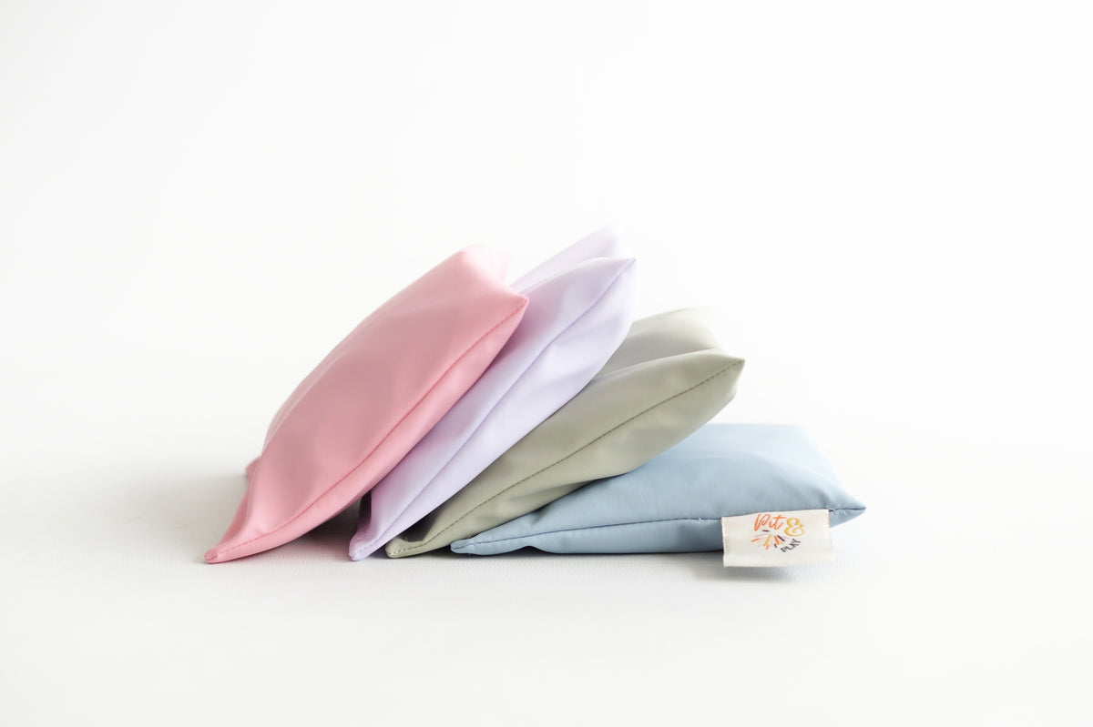Waterafstotende buiten pittenzakjes pastel