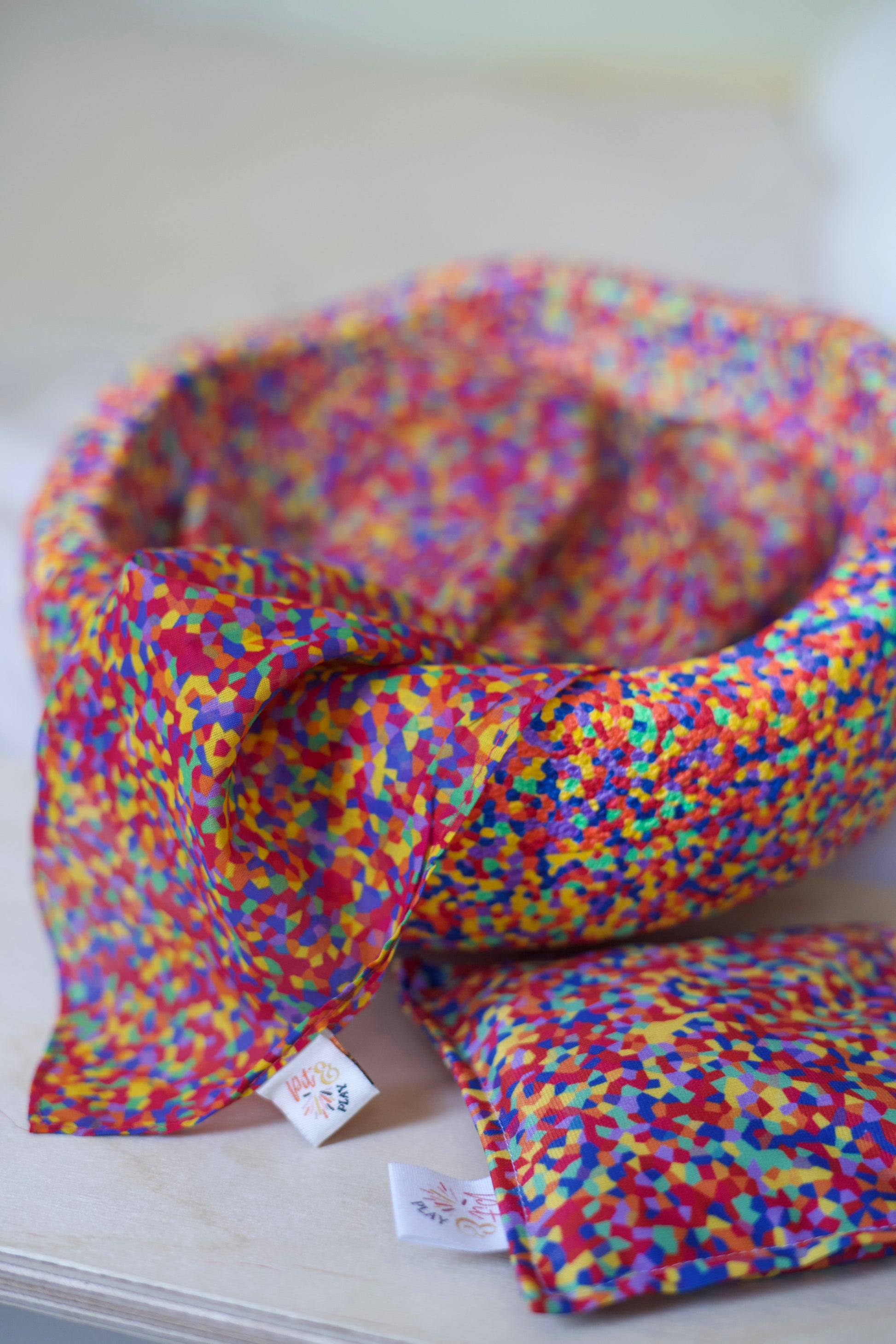 Confetti Pittenzakje en speeldoek pakket - Pit and play
