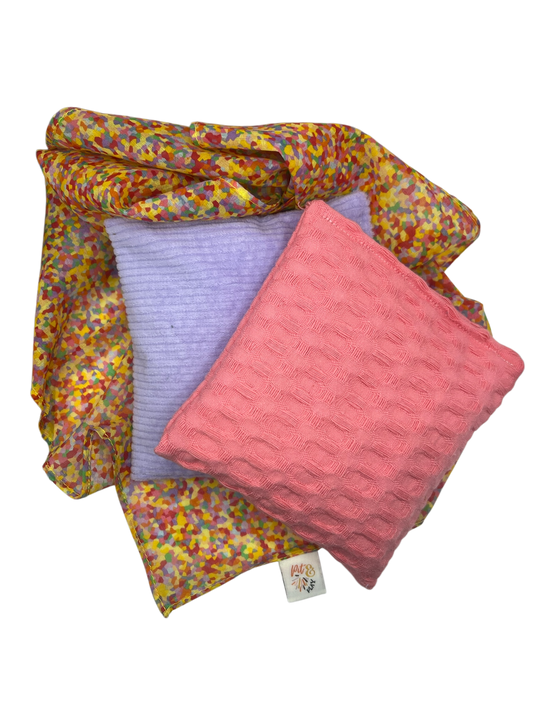 2 beanbags and super confetti playcotton
