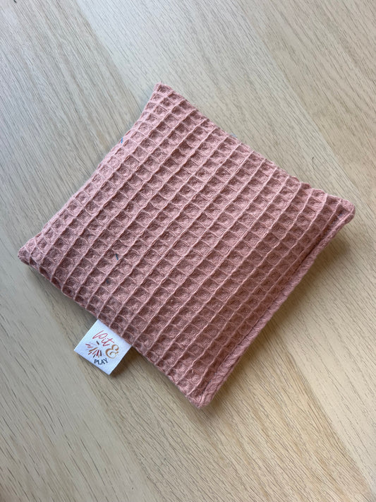 Blush Wafelstof katoen pittenzakje oud roze - Pit and play