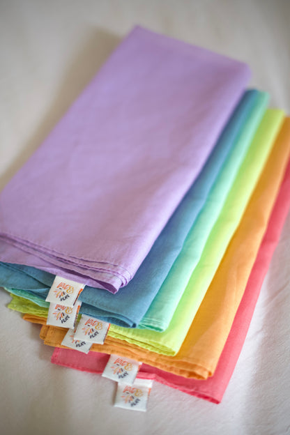 Speeldoeken pastel set - Medium play cotton