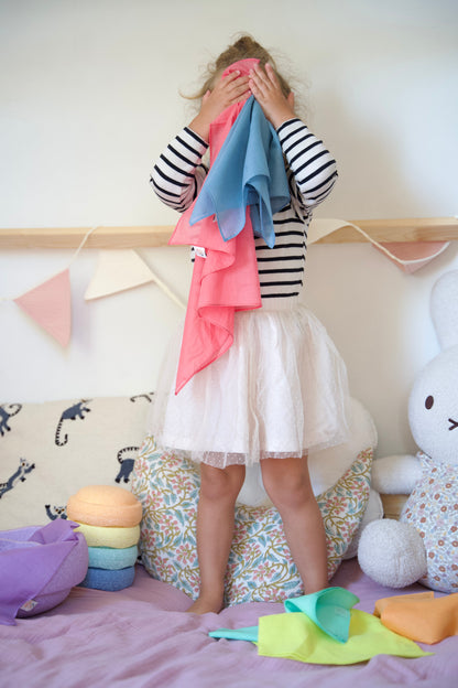 Speeldoeken pastel set - Medium play cotton