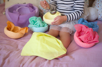 Speeldoeken pastel set - Medium play cotton
