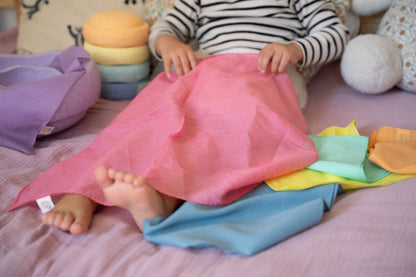 Speeldoeken pastel set - Medium play cotton