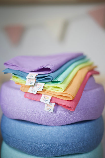Speeldoeken pastel set - Medium play cotton
