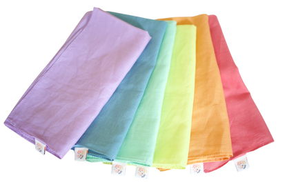 Speeldoeken pastel set - Medium play cotton
