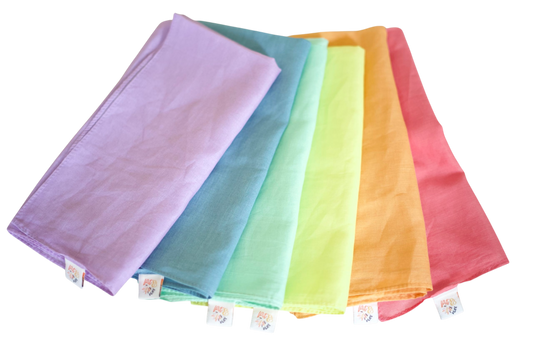 Pastel play cloth set - Medium play cotton