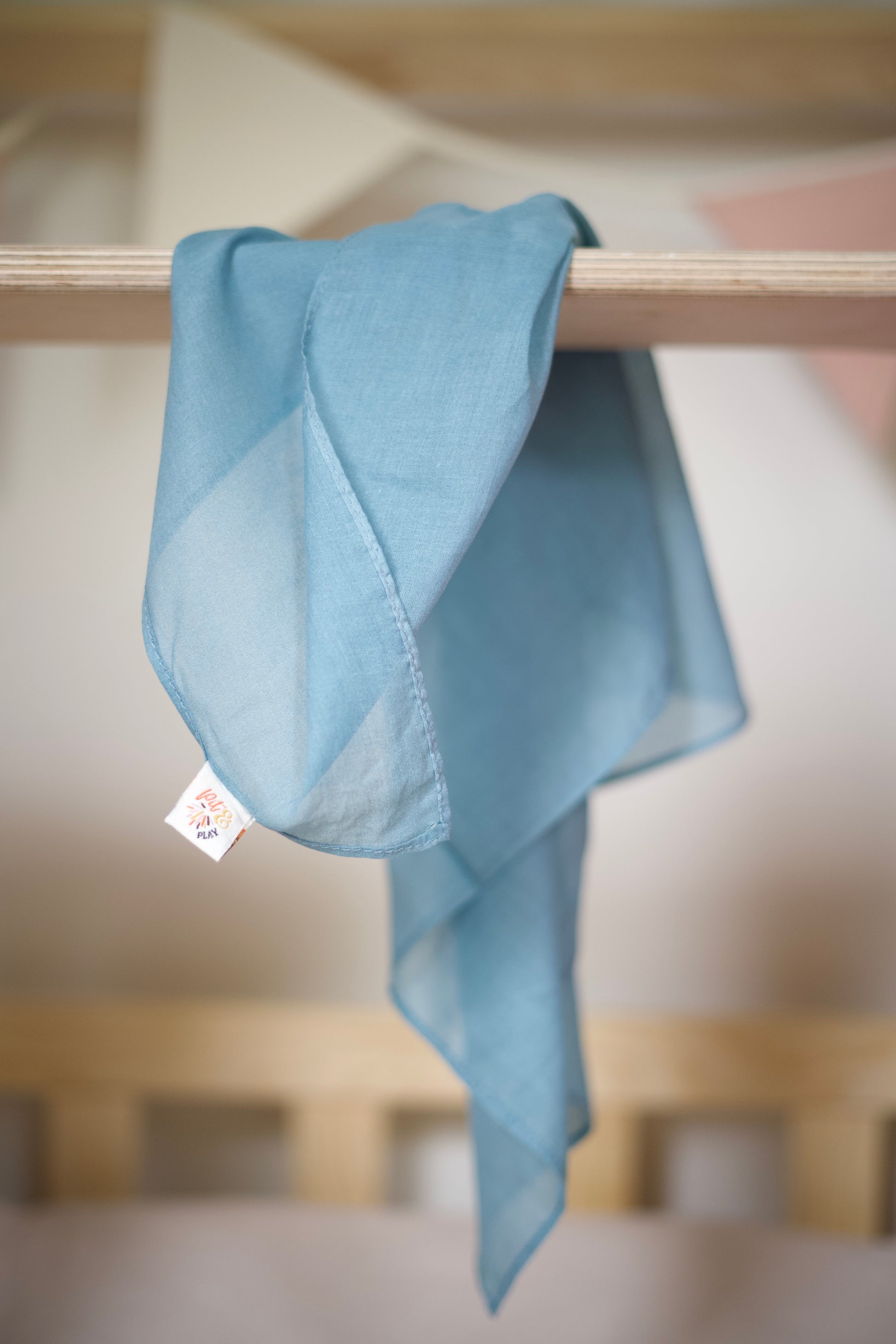 Speeldoek Blauw Pastel - Medium 48x48cm - Speelkatoen - Pit and play