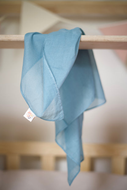 Speeldoek Blauw Pastel - Medium 48x48cm - Speelkatoen - Pit and play