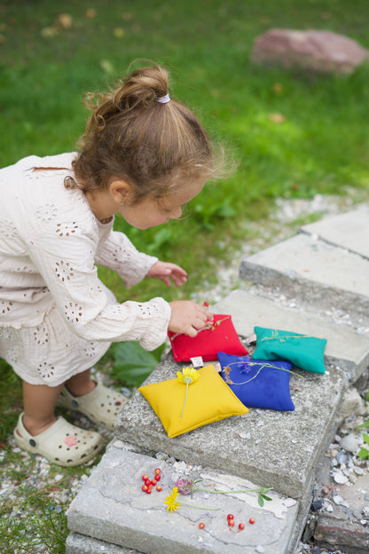 Waterafstotende buiten pittenzakjes regenboog b2b - Pit and play