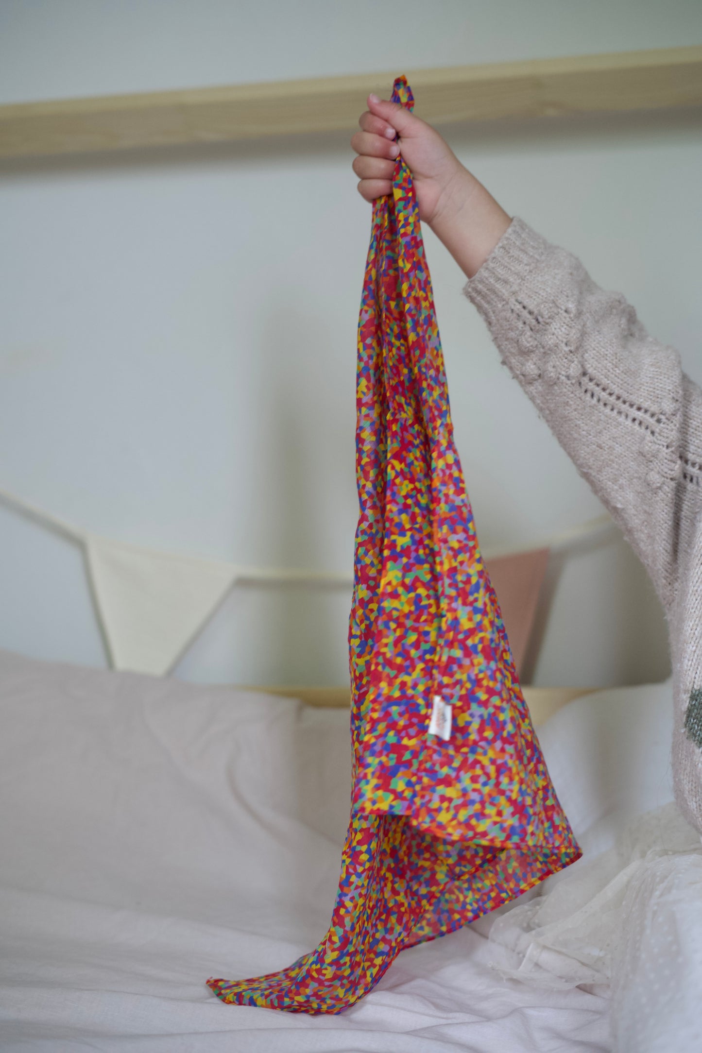Speeldoek confetti - Medium 48x48cm - Playcotton - Pit and play
