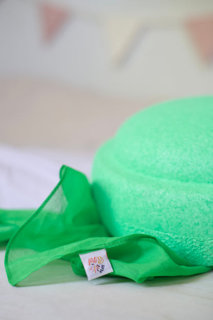 Speeldoek fel groen - Large 75x75cm - Playcotton - Pit and play