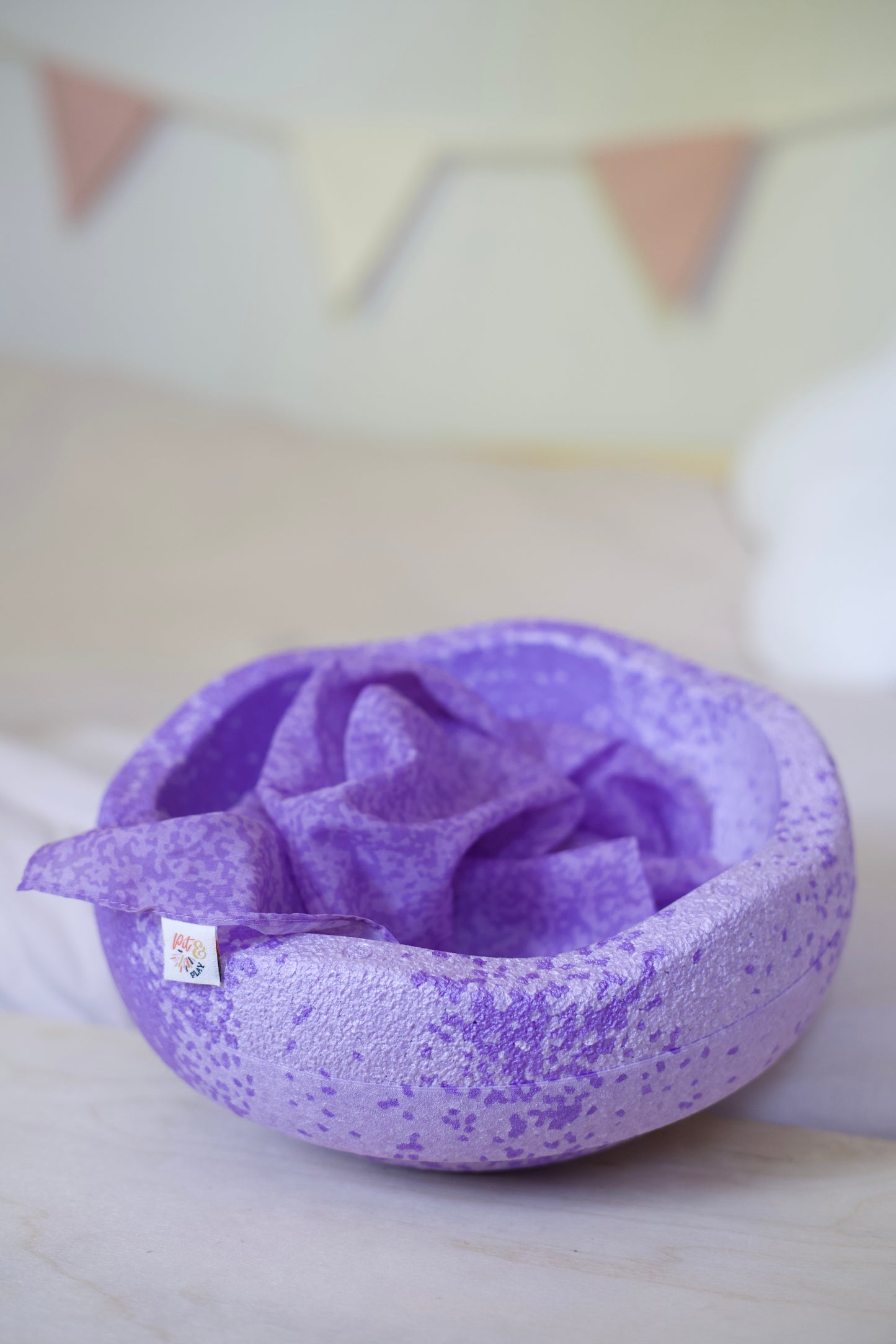 Speeldoek Fusion confetti - Large 75x75cm - Playcotton - Pit and play