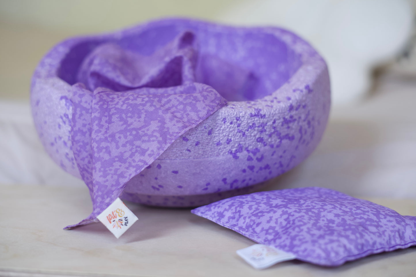 Speeldoek Bloom confetti - Medium 48x48 - Playcotton - Pit and play