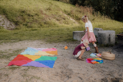 XL speeldoek Colorblock regenboog