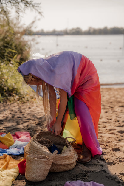 XL speeldoek Colorblock regenboog