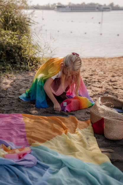 XL speeldoek fade Regenboog