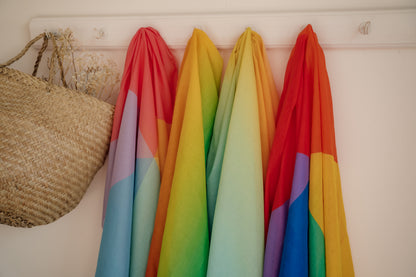 XL speeldoek fade Regenboog