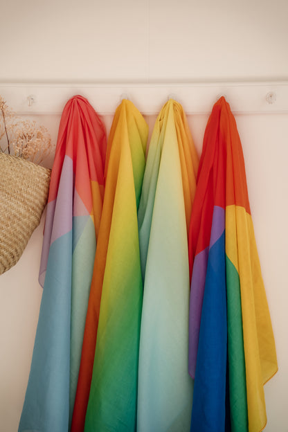 XL speeldoek fade Regenboog
