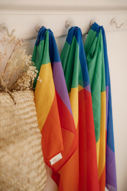 XL speeldoek Colorblock regenboog
